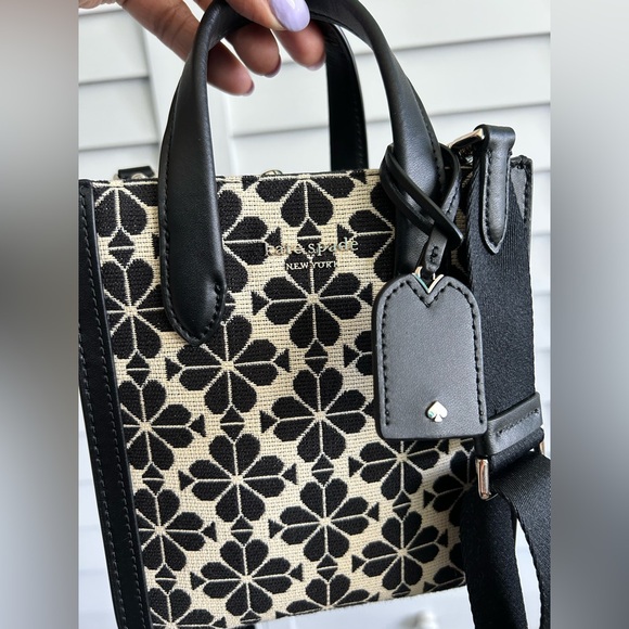 Kate Spade | flower jacquard mini Manhattan tote crossbody - Picture 11 of 17